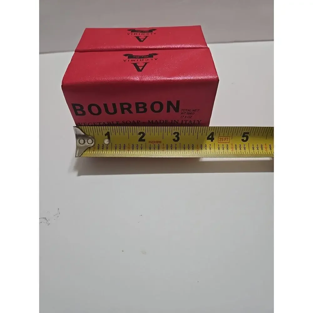 ALCHIMIA Bourbon Vegetable Soap. Made In Italy - (total 17.5 Oz), Quantity 2